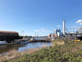  The power plant in Hamburg-Tiefstack, Hamburg, Germany, Europe 