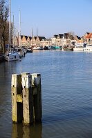 Boote im Hafen von Hoorn, Niederlande
