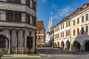 Untermarkt, Waage und Peterskirche in Görlitz, Oberlausitz, Sachsen, Deutschland