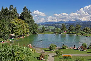 Alpenfreibad Scheidegg, Allgäu, Schwaben, Bayern, Deutschland