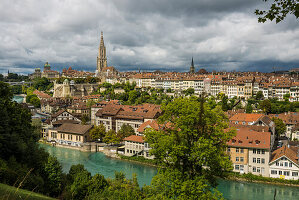 Panorama, Altstadt, Bern, Kanton Bern, Schweiz