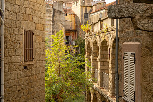 In der Altstadt von Sartene, Korsika, Frankreich