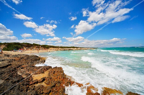 Quarto Di Monte Beach Near Ostuni License Images